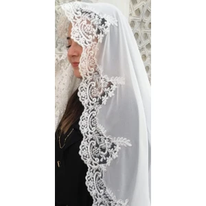Lady Rio Mevlit Şalı Fransız Dantelli Mevlit Örtüsü ,şal,bebek Mevlidi