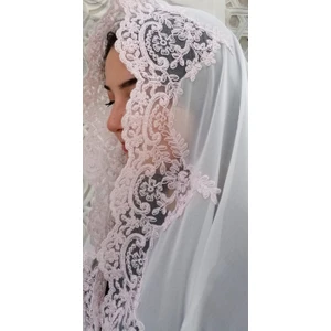 Lady Rio Mevlit Şalı Fransız Dantelli Mevlit Örtüsü ,şal,bebek Mevlidi
