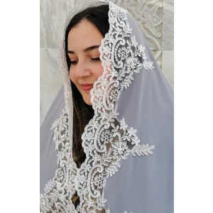 Lady Rio Mevlit Şalı Fransız Dantelli Mevlit Örtüsü ,şal,bebek Mevlidi