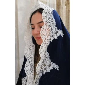 Lady Rio Mevlit Şalı Fransız Dantelli Mevlit Örtüsü ,şal,bebek Mevlidi