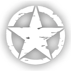 Army Star Sticker 10 x 10 cm