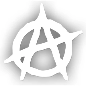 Anarchy Sticker 10 x 10 cm