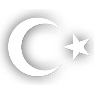 Ay Yıldız Sticker 15 x 10,5 cm