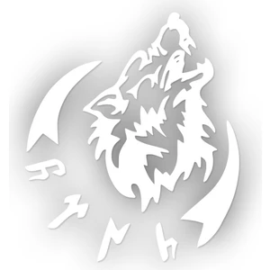 Göktürkçe Kurt Sticker 10 x 12 cm