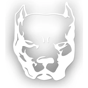 Pitbull Kafası Sticker 10 x 13 cm