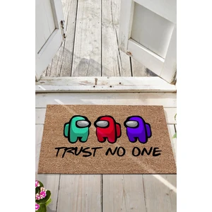 Buket Home Trust No One Apı Önü Paspası Dekoratif Kapı Paspası Dış Mekân Paspas Ev Içi Paspası 45X70CM