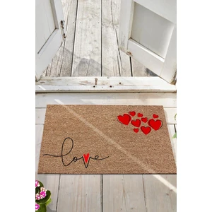 Buket Home Love Kapı Önü Paspası Dekoratif Kapı Paspası Dış Mekân Paspas Ev Içi Paspası 45X70CM