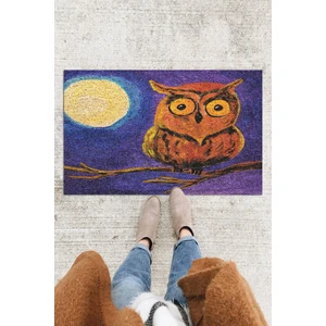 Buket Home Baykuş Kapı Önü Paspası Dekoratif Kapı Paspası Dış Mekân Paspas Ev Içi Paspası 45X70CM