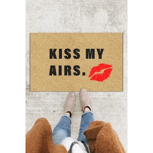 Buket Home Kiss My Aırs Kapı Önü Paspası Dekoratif Kapı Paspası Dış Mekân Paspas Ev Içi Paspası 45X70CM