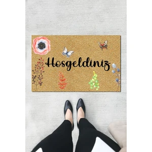 Buket Home Hoşgeldiniz Kapı Önü Paspası Dekoratif Kapı Paspası Dış Mekân Paspas Ev Içi Paspası 45X70CM