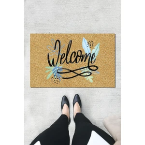 Buket Home Welcome Kapı Önü Paspası Dekoratif Kapı Paspası Dış Mekân Paspas Ev Içi Paspası 45X70CM