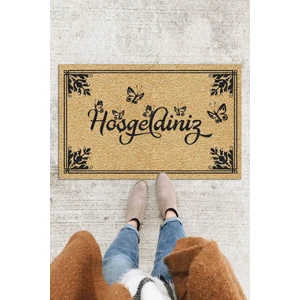 Buket Home Hoşgeldiniz Kapı Önü Paspası Dekoratif Kapı Paspası Dış Mekân Paspas Ev Içi Paspası 45X70CM