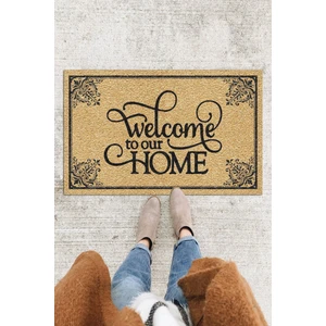 Buket Home Welcome Home Kapı Önü Paspası Dekoratif Kapı Paspası Dış Mekân Paspas Ev Içi Paspası 45X70CM
