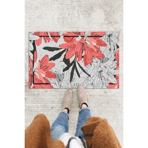 Buket Home Check Ya Kapı Önü Paspası Dekoratif Kapı Paspası Dış Mekân Paspas Ev Içi Paspası 45X70CM