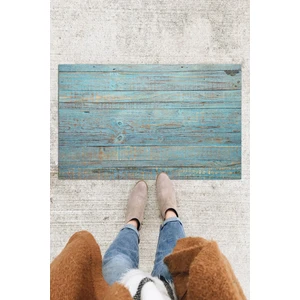 Buket Home Ahşap Baskılı Kapı Önü Paspası Dekoratif Kapı Paspası Dış Mekân Paspas Ev Içi Paspası 45X70CM