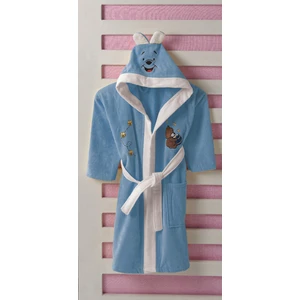 Tombik Baby %100 Pamuk Mavi Çocuk Bornozu