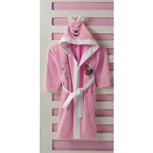 Tombik Baby %100 Pamuk Pembe Çocuk Bornozu