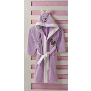 Tombik Baby %100 Pamuk Lila Çocuk Bornozu