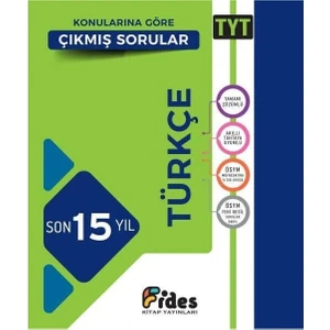 Fides Yayınları 2022 Tyt Türkçe Son 15 Yıl Konularına Göre Çıkmış Sorular