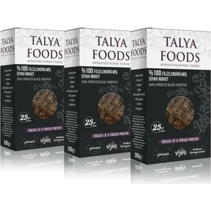 Talya Foods Talya  Filizlendirilmiş Siyah Nohut Makarna 3'lü Fırsat Paketi