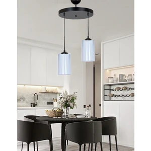 Dora White Glass 2 Salon Avize, Antre Avize, Mutfak Avize