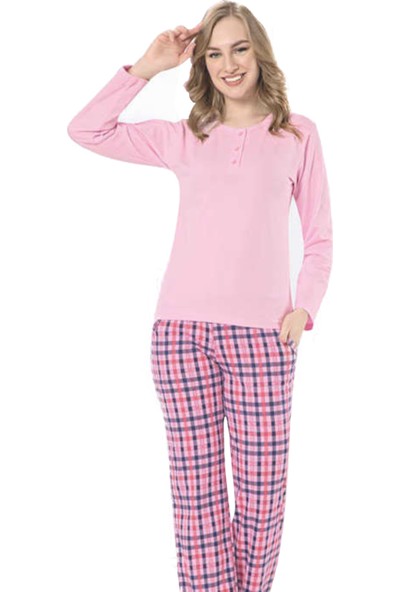 Akare 419 Kadın Pamuklu Pijama Takımı