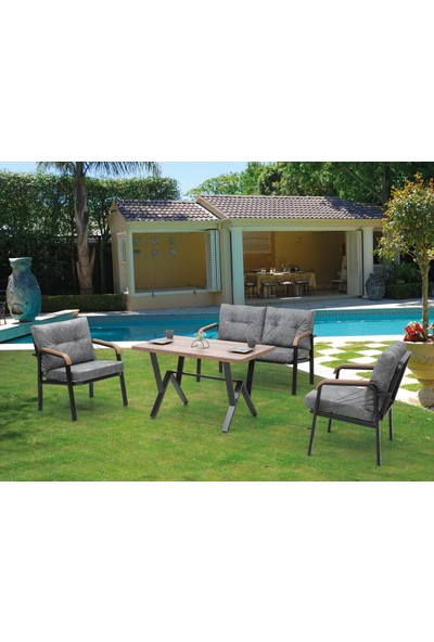 Tu Tienda 2+1+1+Masa Dekoratif Bahçe,balkon,mutfak Takımı Kntm
