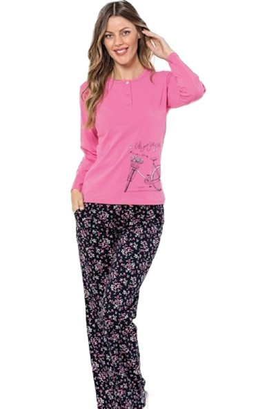 Akare 412 Kadın Pamuklu Pijama Takımı