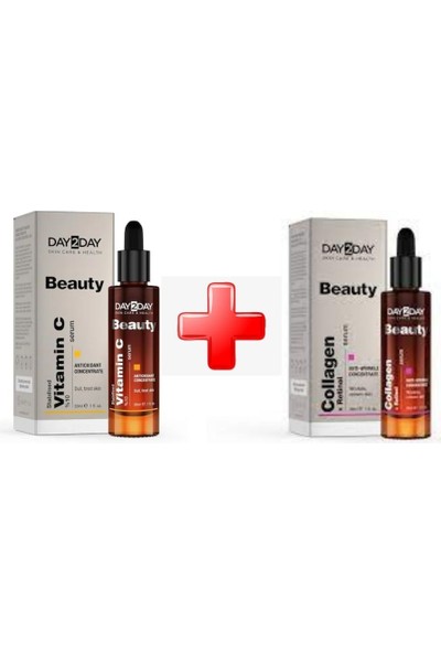 DAY2DAY Beauty Collagen Retinol + Vitamin C Serum 2'li Paket