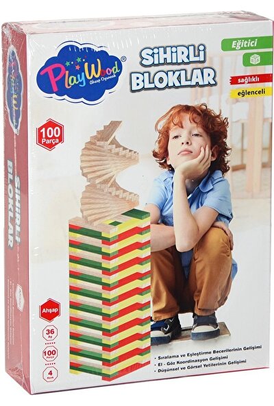 Onyıl Oyuncak ONY-358	AHŞAP 100 Parça Sihirli Bloklar