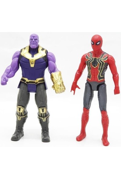 Gürkan Spider-Man Thanos - Avengers Defending The World 2'li Figür Set