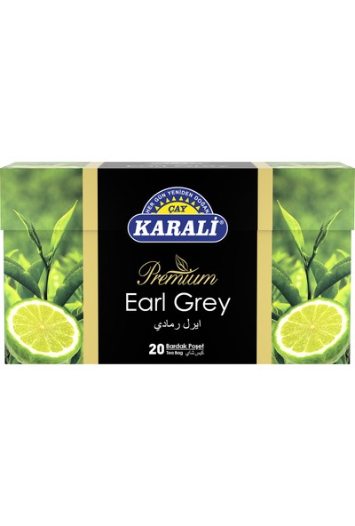 Karali Premium Bardak Poşet Earl Grey 20'li