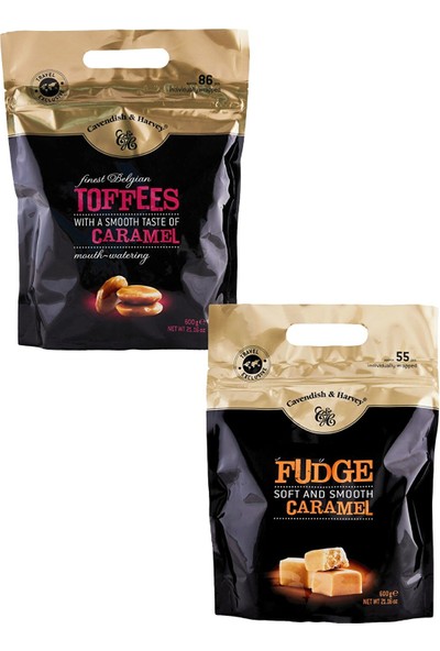 Cavendish & Harvey 600 gr Toffees ve Fudge Karamel 2'li