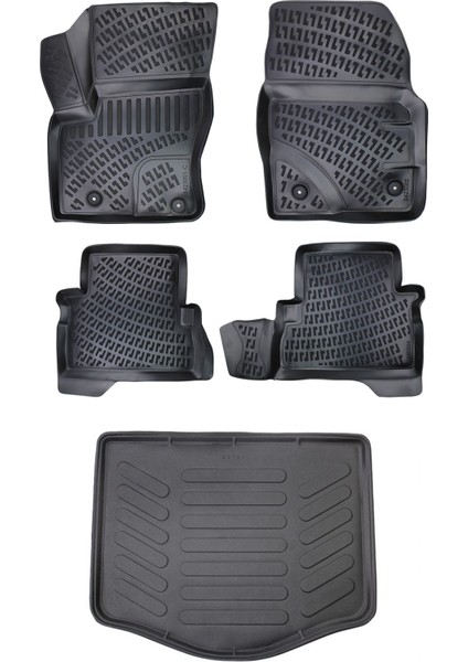 Ford C-Max 3D Havuzlu Paspas 2002-2010 + Bagaj Havuzu
