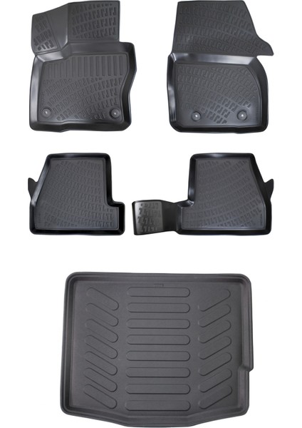 Ford Focus 3 3D Havuzlu Paspas 2011-2014 + Bagaj Havuzu