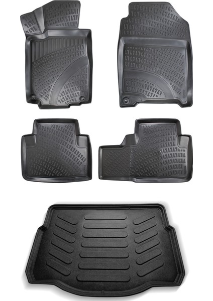 Honda Cr-V 3D Havuzlu Paspas 2013-2017 + Bagaj Havuzu