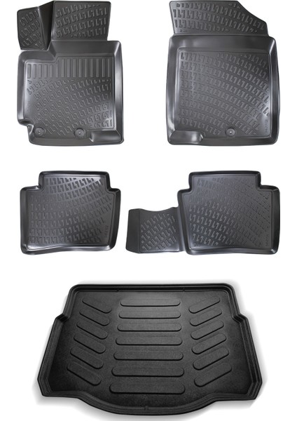 Hyundai Accent Blue 3D Havuzlu Paspas 2011-2018 + Bagaj Havuzu