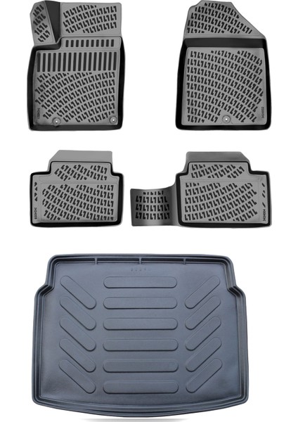 Hyundai Tucson 3D Havuzlu Paspas 2004-2009 + Bagaj Havuzu