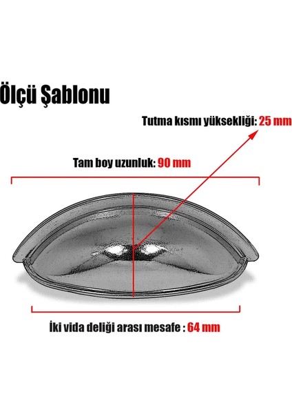 Candan Midye Çekmece Dolap Kapak Kulpu 64 mm Antik Sarı Rustik Metal Kulp fiyatları