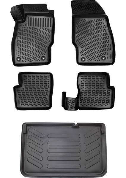 Opel Corsa D 3D Havuzlu Paspas 2007-2014 + Bagaj Havuzu