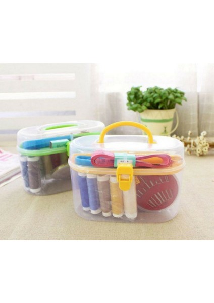 Ip Iğne Makaslı Mezuralı Mini Dikiş Seti Çantalı Dikiş Seti fırsatları