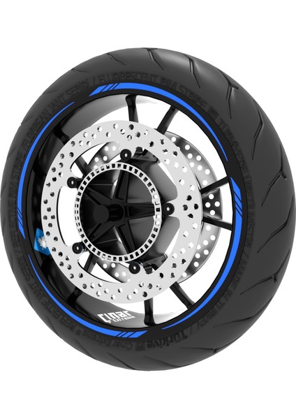 4 Parçalı Keskin Jant Şeridi Sticker Reflektif, Floresan, Özel Renkler Çınar Extreme modelleri