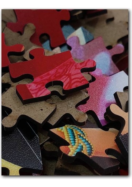 Çayırda Kahverengi ve Gri Atlar Yakın Çekim 500 Parça Puzzle Yapboz Mdf (Ahşap)