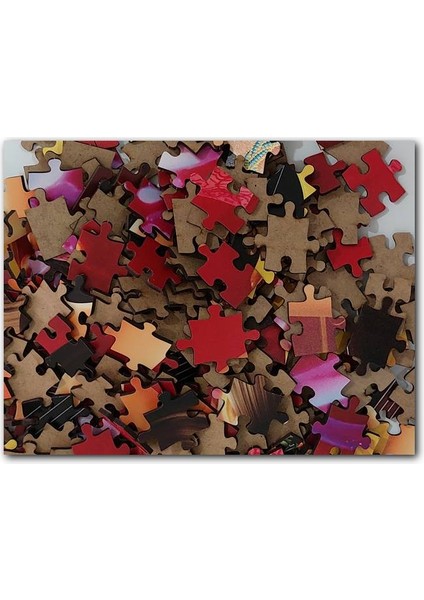 Ampul Balıklar Kedi Mavi Salyangoz 500 Parça Puzzle Yapboz Mdf (Ahşap)