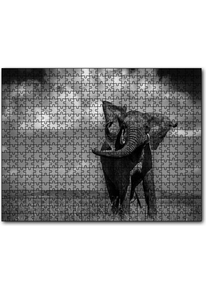 Asya Fili 255 Parça Puzzle Yapboz Mdf (Ahşap)