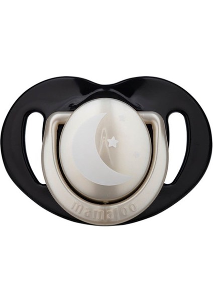 Sterilizasyon Saklama Kutulu Pearl Black Desenli İkili Ortodontik Emzik Gece Gündüz / 6 Ay+ modelleri