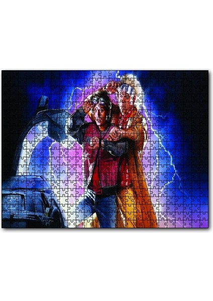 Geleceğe Dönüş 500 Parça Puzzle Yapboz Mdf (Ahşap)