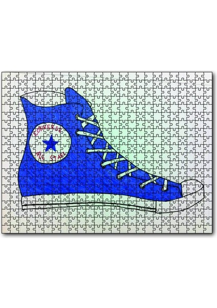 Converse Çizim 1000 Parça Puzzle Yapboz Mdf(Ahşap)