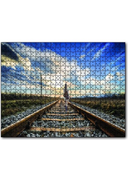 Demir Yolu Kız 1000 Parça Puzzle Yapboz Mdf(Ahşap)