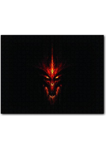 Diablo3 Evil 1000 Parça Puzzle Yapboz Mdf(Ahşap)